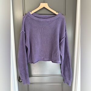 We The Free Lavender Knit Sweater